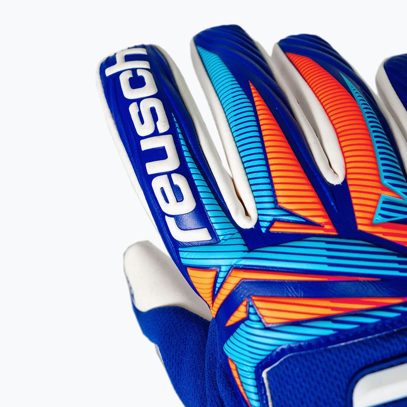 Torwarthandschuhe Reusch Attrakt Gold X NC Gravity sharp blue/white/shocking orange 5