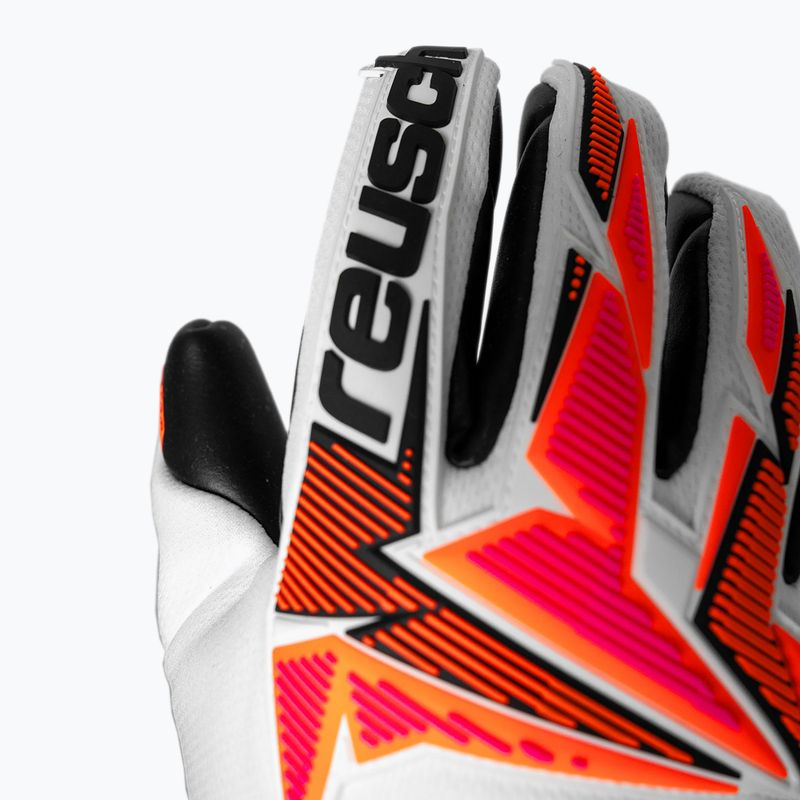 Torwarthandschuhe Reusch Attrakt Freegel Gold X white/shocking orange/black 7