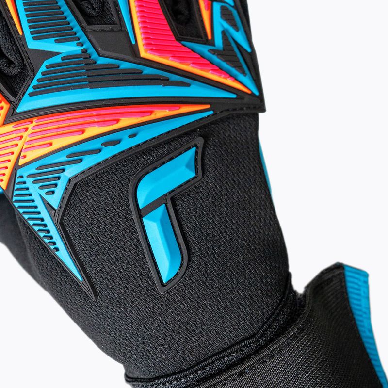 Torwarthandschuhe Reusch Attrakt Freegel Aqua black/shocking orange/aqua blue 5