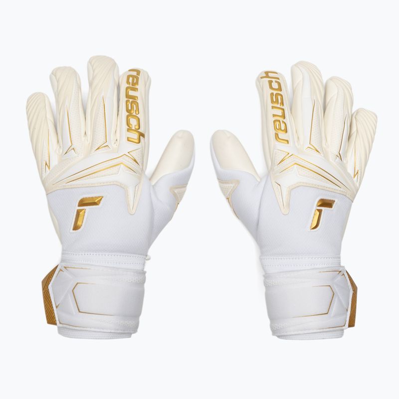 Torwarthandschuhe Reusch Attrakt AB1 Advance white/gold 2