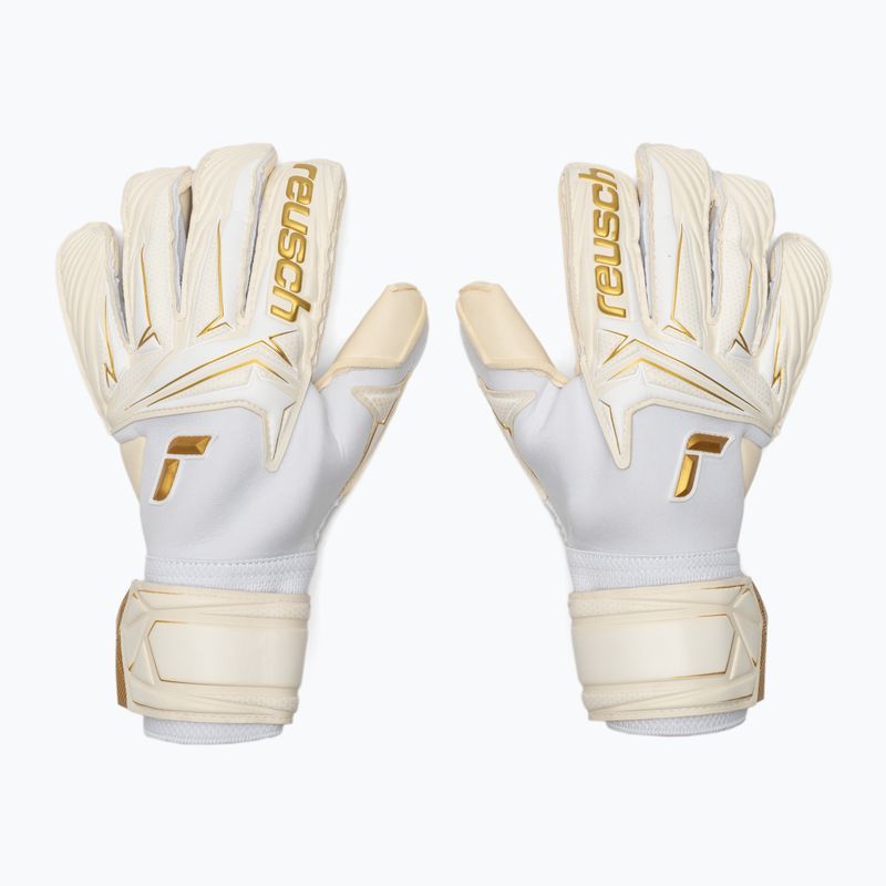 Torwarthandschuhe Reusch Attrakt AB1 Duo white/gold 2