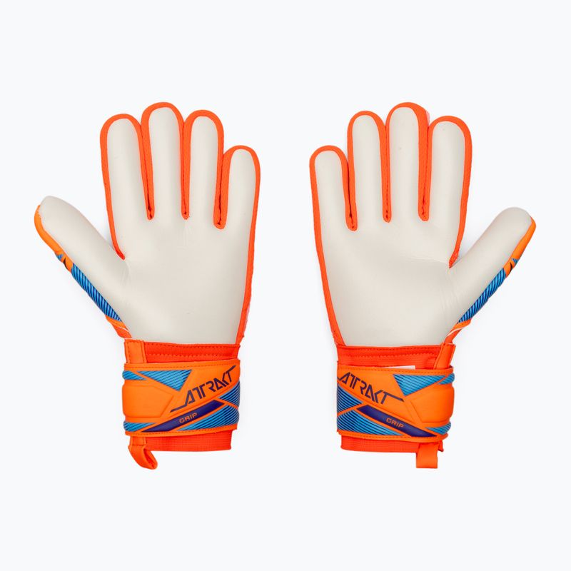 Kinder-Torwarthandschuhe Reusch Attrakt Grip Junior shocking orange/blue 3