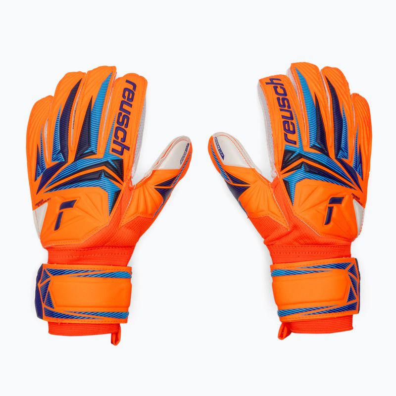 Kinder-Torwarthandschuhe Reusch Attrakt Advance Junior shocking orange/blue 2