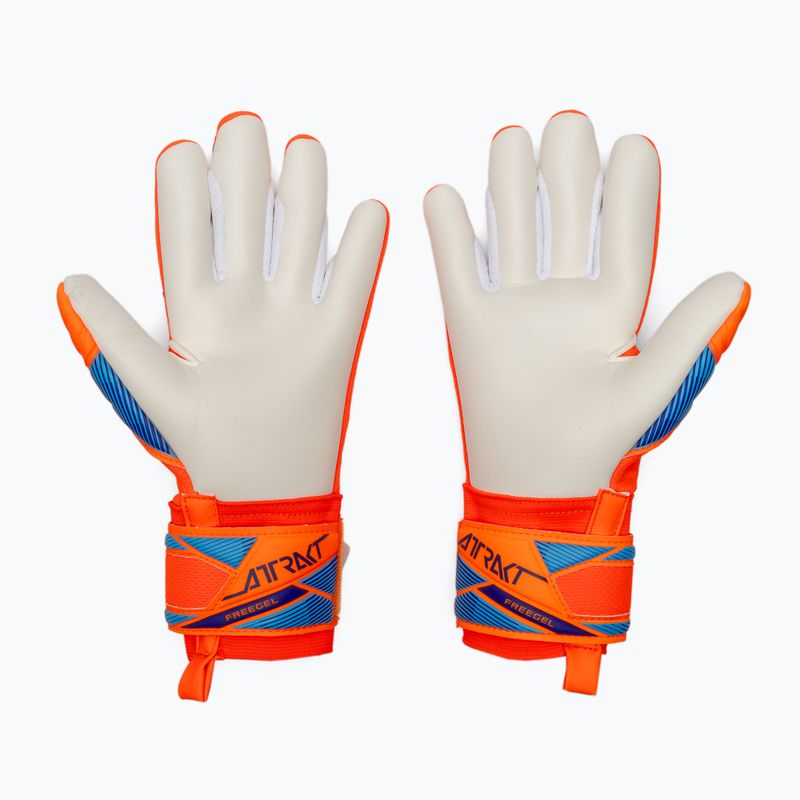 Kinder-Torwarthandschuhe Reusch Attrakt Freegel Advance Junior shocking orange/blue 3