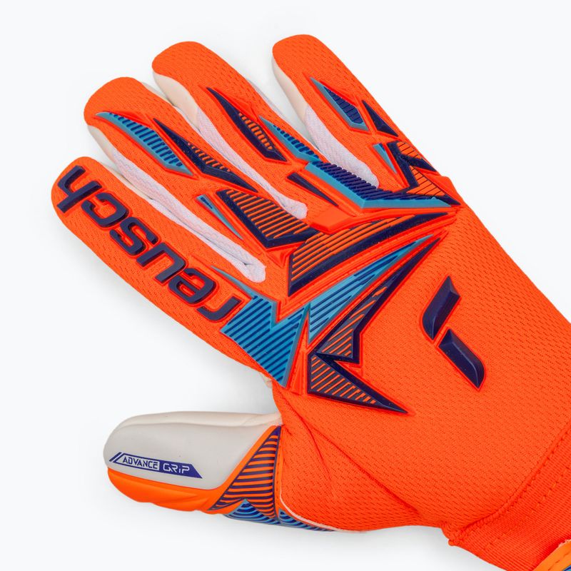 Kinder-Torwarthandschuhe Reusch Attrakt Freegel Advance Junior shocking orange/blue 4