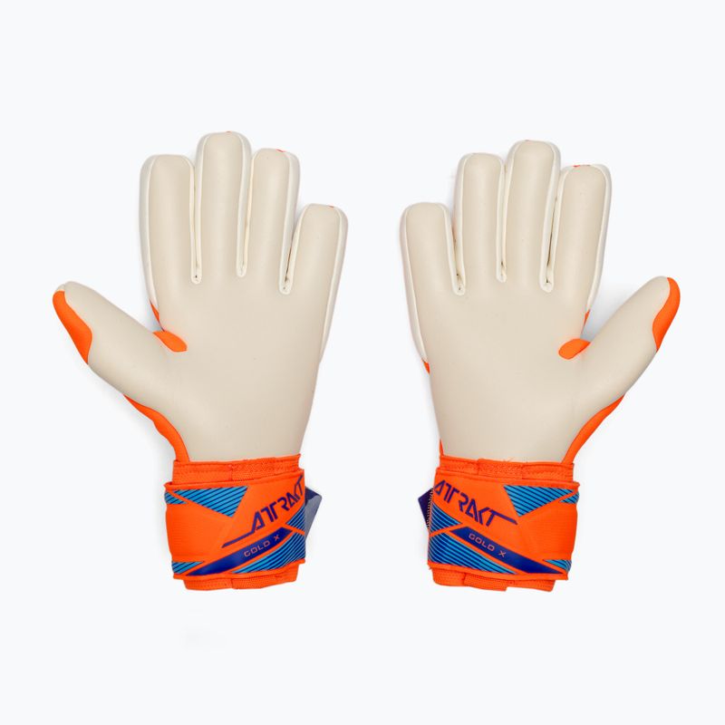 Torwarthandschuhe Reusch Attrakt Gold X NC shocking orange/blue 3