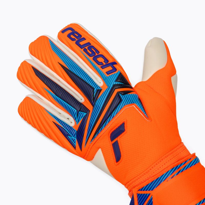 Torwarthandschuhe Reusch Attrakt Gold X NC shocking orange/blue 4