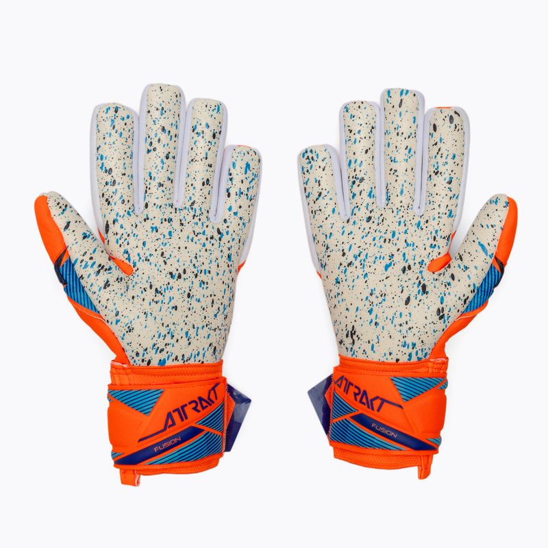Torwarthandschuhe Reusch Attrakt Fusion NC shocking orange/blue 3