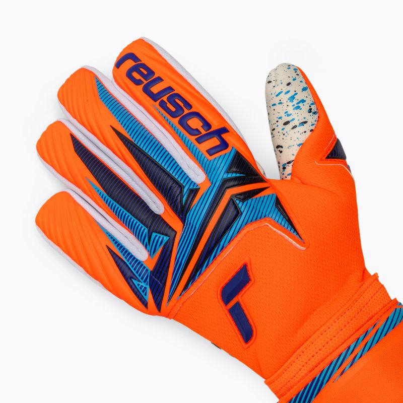 Torwarthandschuhe Reusch Attrakt Fusion NC shocking orange/blue 4