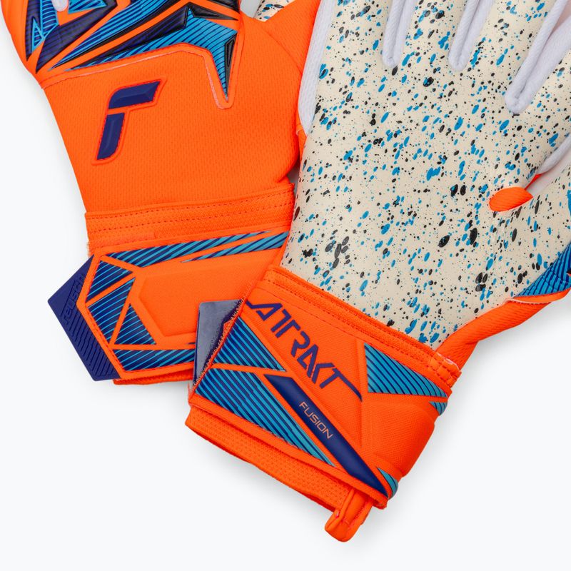 Torwarthandschuhe Reusch Attrakt Fusion NC shocking orange/blue 5