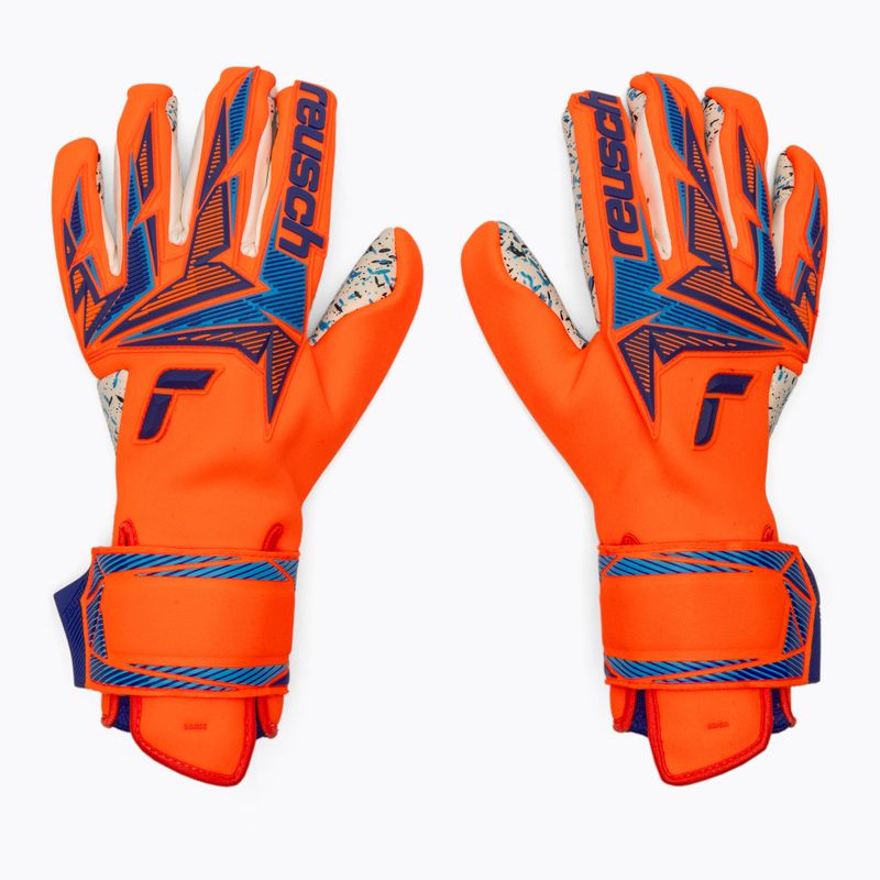 Torwarthandschuhe Reusch Attrakt Freegel Fusion shocking orange/blue 2