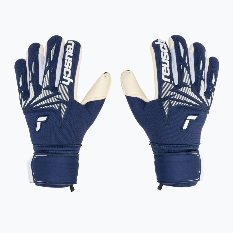 Torwarthandschuhe Reusch Attrakt Freegel Gold X Finger Support Junior premium blue/white 2