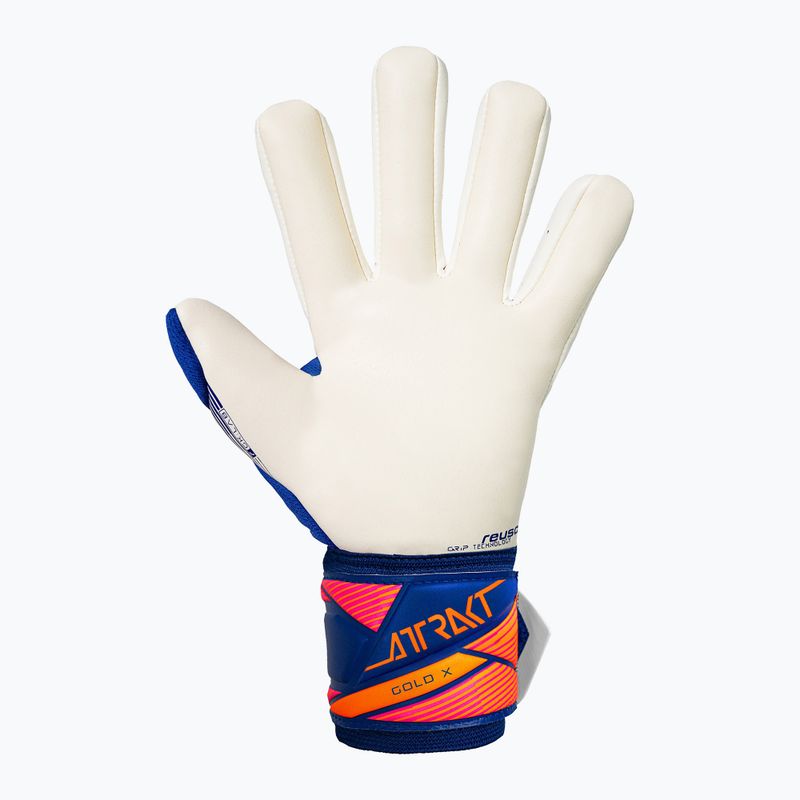 Torwarthandschuhe Reusch Attrakt Gold X NC sharp blue/white/shocking orange 3