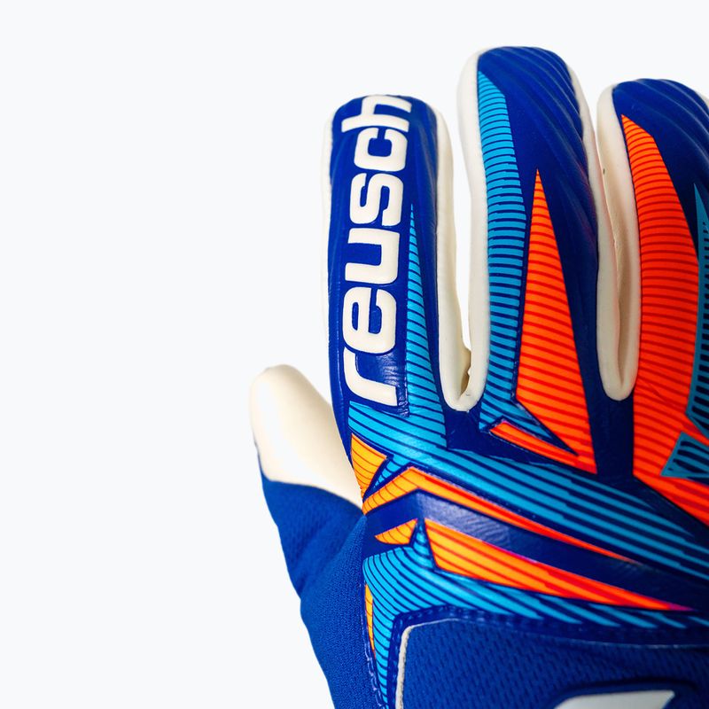 Torwarthandschuhe Reusch Attrakt Gold X NC sharp blue/white/shocking orange 6
