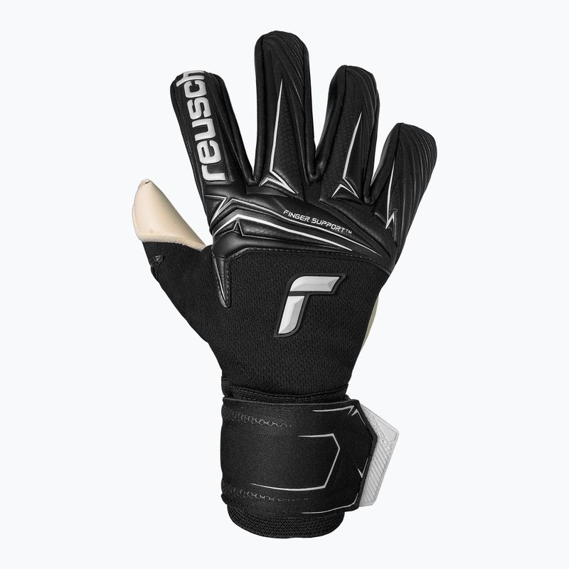 Torwarthandschuhe Reusch Attrakt Gold X NC Finger Support black/white 2