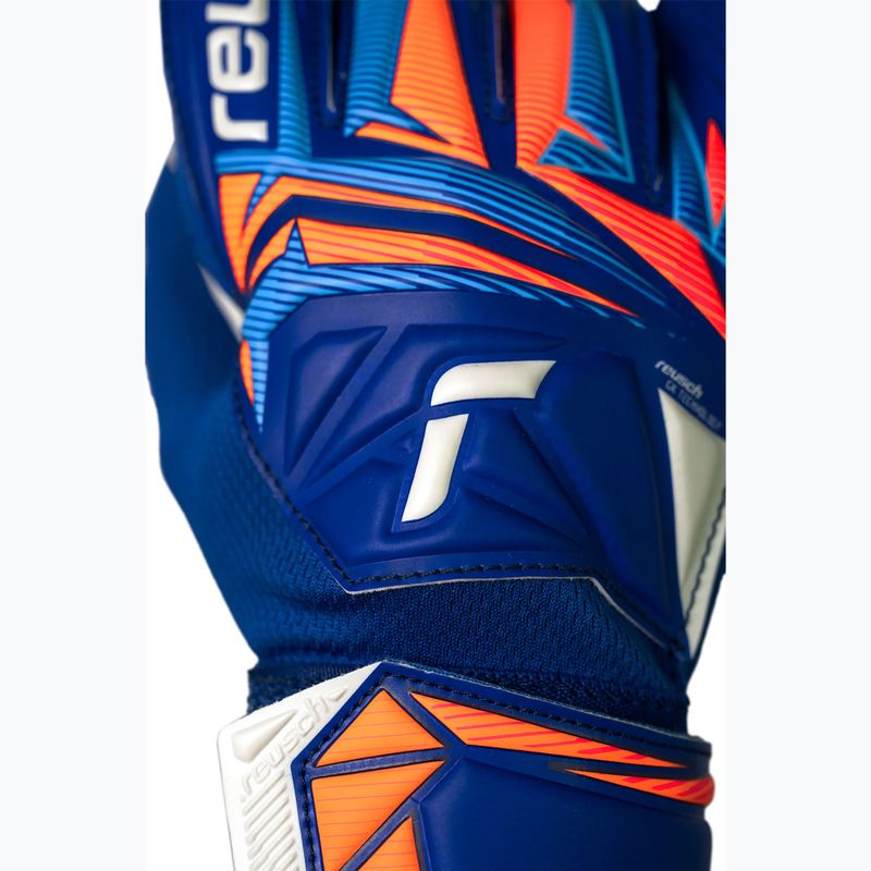 Kinder-Torwarthandschuhe Reusch Attrakt Starter Solid Junior sharp blue/white/shocking orange 6