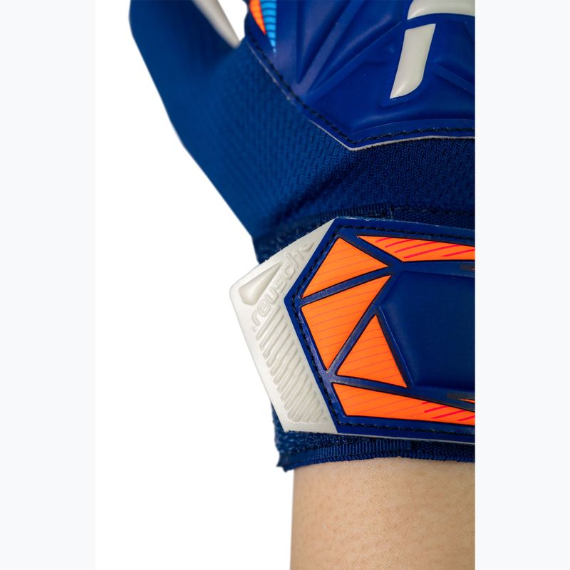 Kinder-Torwarthandschuhe Reusch Attrakt Starter Solid Junior sharp blue/white/shocking orange 8