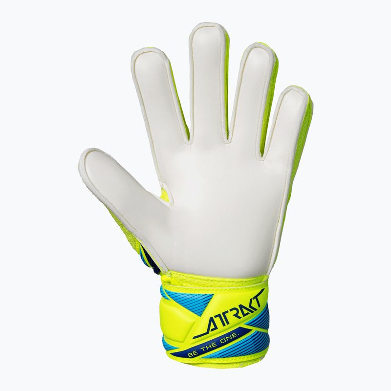 Kinder-Torwarthandschuhe Reusch Attrakt Solid Junior safety yellow/blue 3
