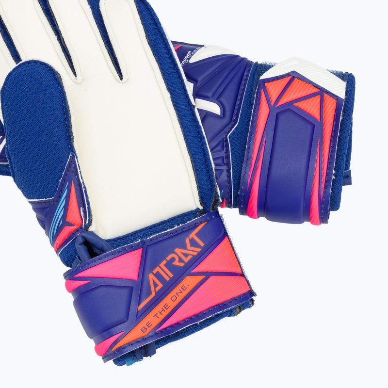 Kinder-Torwarthandschuhe Reusch Attrakt Solid Junior sharp blue/white/shocking orange 5