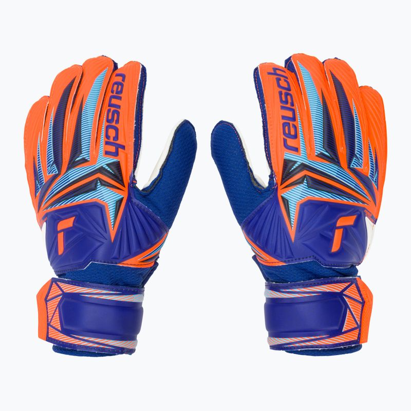 Kinder-Torwarthandschuhe Reusch Attrakt Solid Junior sharp blue/shocking orange 2