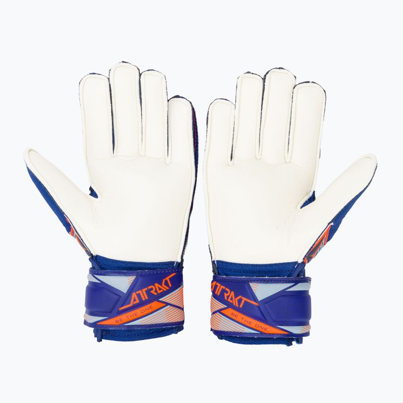 Kinder-Torwarthandschuhe Reusch Attrakt Solid Junior sharp blue/shocking orange 3