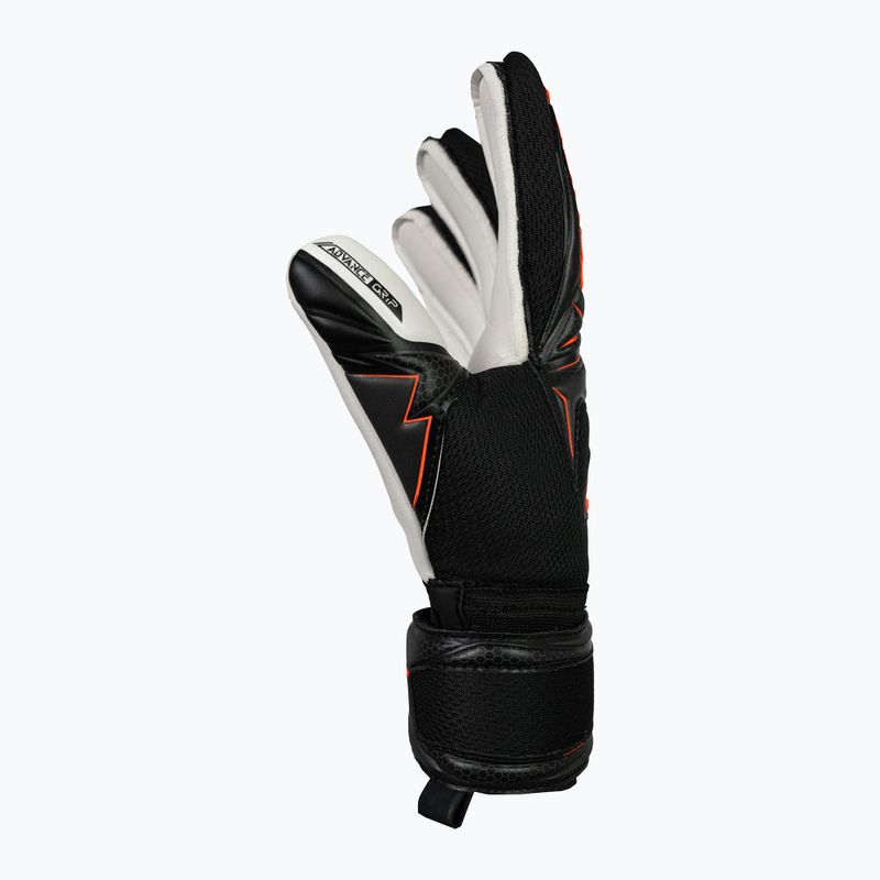 Kinder-Torwarthandschuhe Reusch Attrakt Advance Finger Support Junior black/shocking orange 4