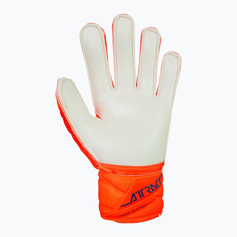 Kinder-Torwarthandschuhe Reusch Attrakt Solid Finger Support Junior shocking orange/blue 3