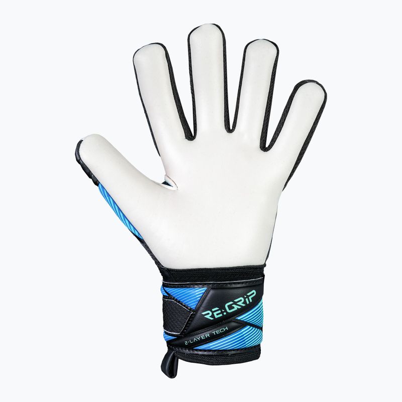 Kinder-Torwarthandschuhe Reusch Attrakt RE:GRIP NC Junior black/ocean light 4