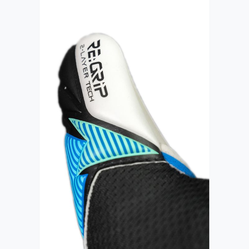 Kinder-Torwarthandschuhe Reusch Attrakt RE:GRIP NC Junior black/ocean light 7