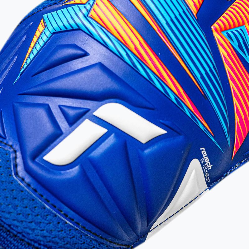 Torwarthandschuhe Reusch Attrakt Solid sharp blue/white/shocking orange 5