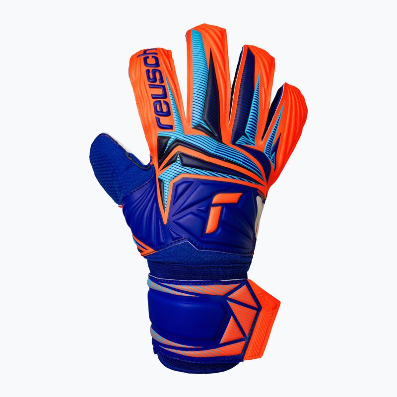 Torwarthandschuhe Reusch Attrakt Solid sharp blue/shocking orange 2