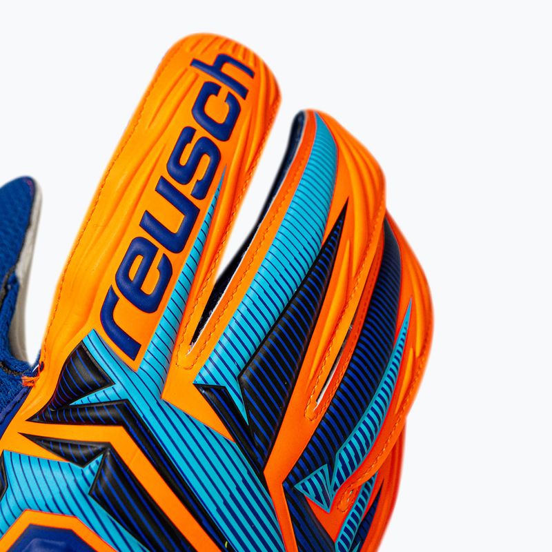 Torwarthandschuhe Reusch Attrakt Solid sharp blue/shocking orange 6