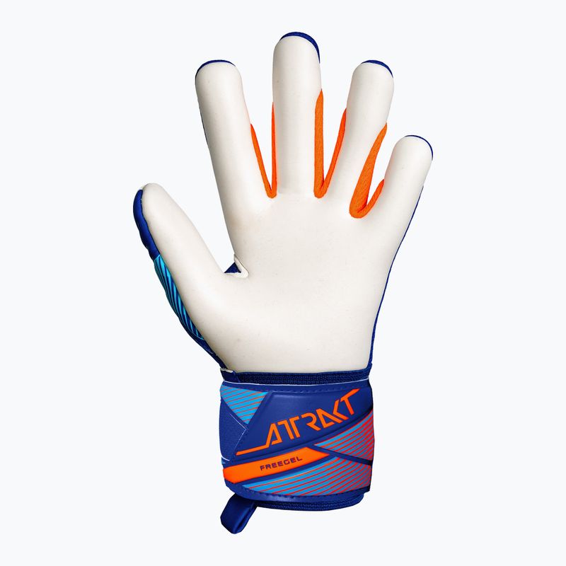 Kinder-Torwarthandschuhe Reusch Attrakt Freegel Advance Junior sharp blue/shocking orange 3