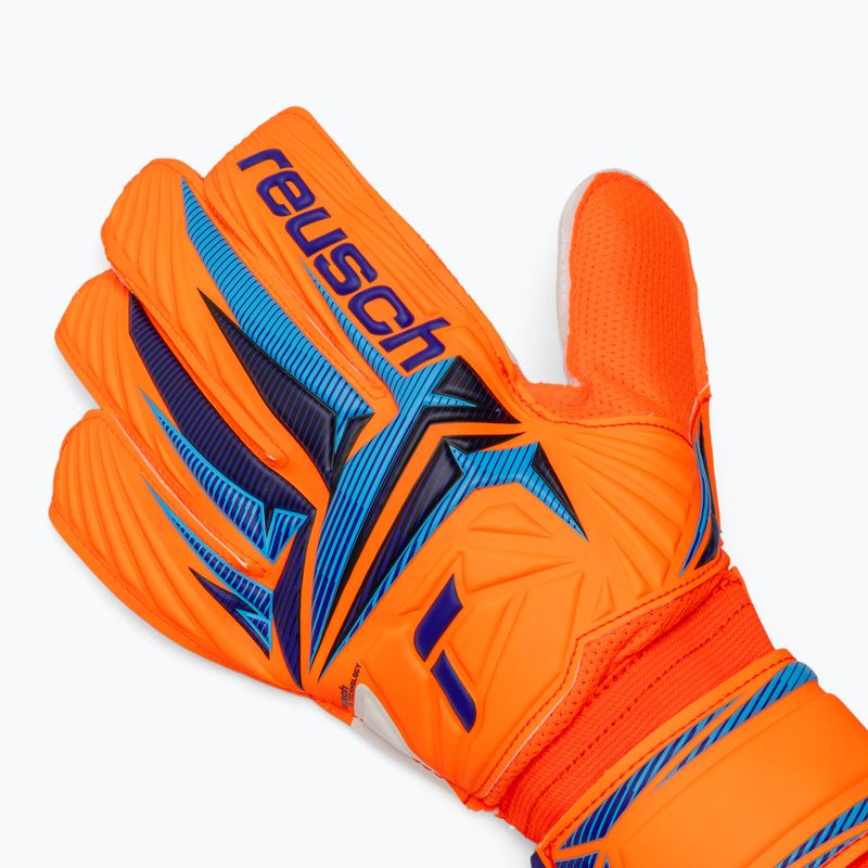 Torwarthandschuhe Reusch Attrakt Solid shocking orange/blue 4