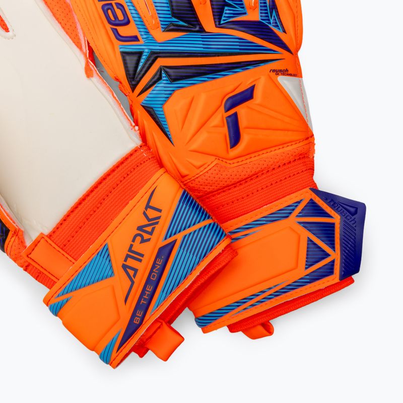 Torwarthandschuhe Reusch Attrakt Solid shocking orange/blue 5