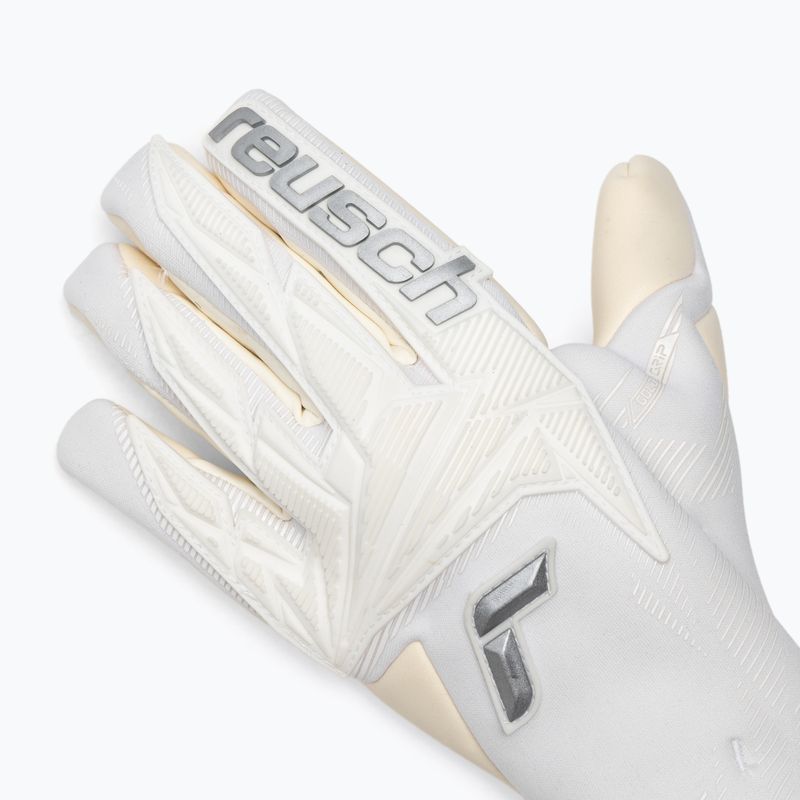 Torwarthandschuhe Reusch Attrakt Gold X Strapless white/silver 4