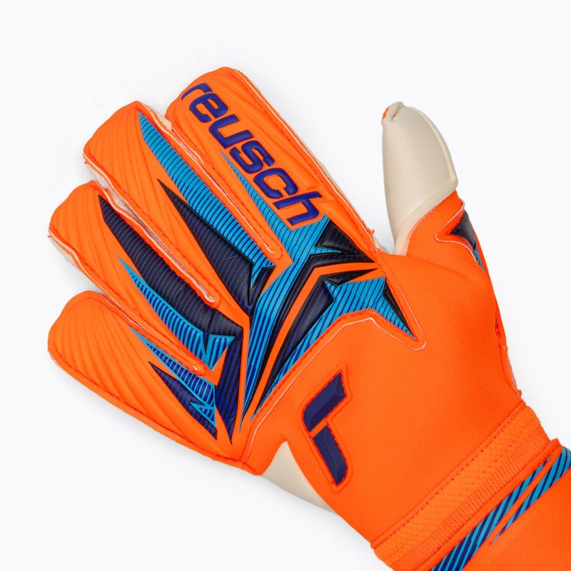 Torwarthandschuhe Reusch Attrakt Gold X Evolution shocking orange/blue 4