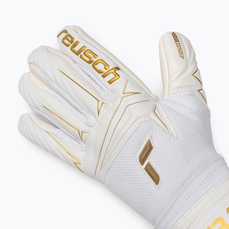 Torwarthandschuhe für Kinder Reusch Attrakt AB1 Advance Junior white/gold 4