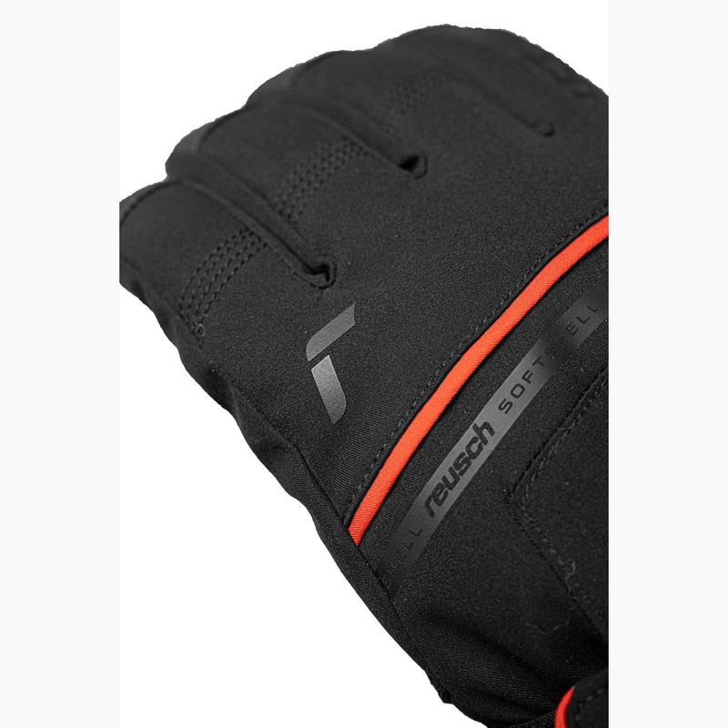 Skihandschuhe Reusch Morris GORE-TEX black/fire red 6