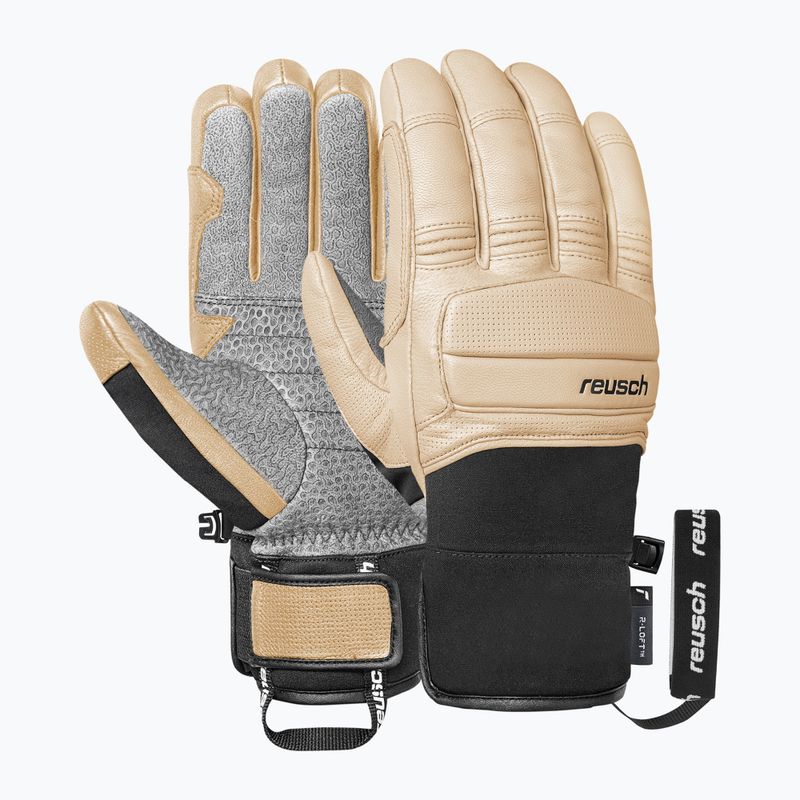 Skihandschuhe Reusch Alpine Heritage tan / black