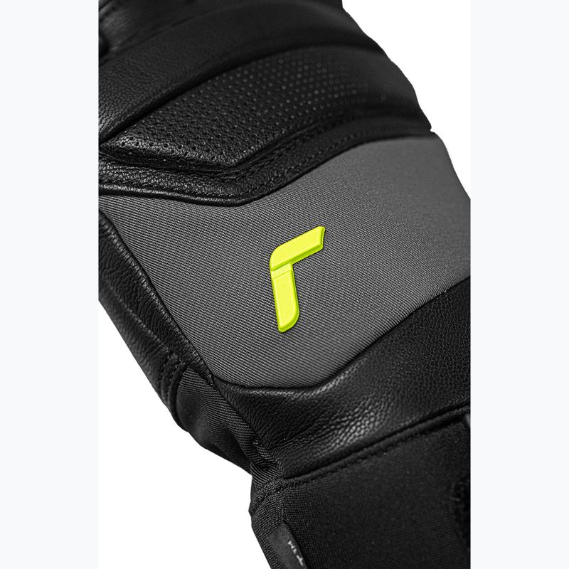 Skihandschuhe Reusch Profi SL black/dark granite/safety yellow 4