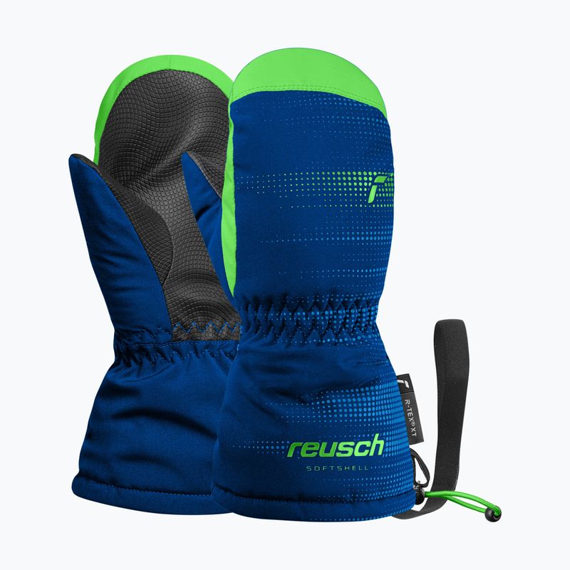 Kinder Skihandschuhe Reusch Maxi R-Tex XT Mitten surf the web/green gecko
