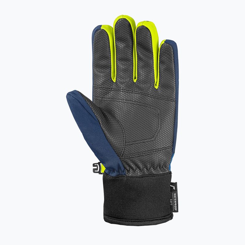 Kinder Skihandschuhe Reusch Leo R-Tex XT black/imperial blue/safety yellow 3