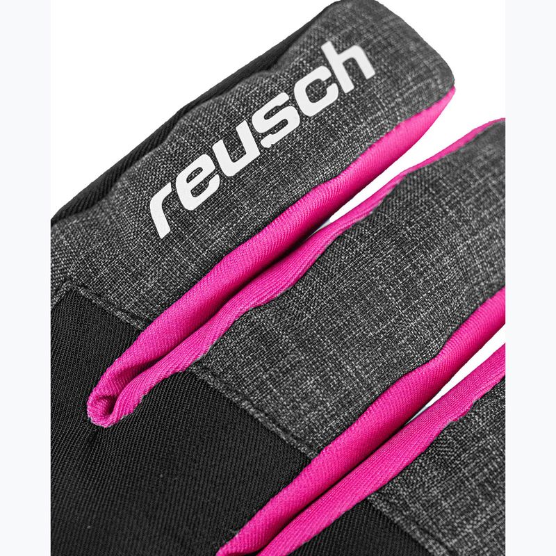 Kinder Skihandschuhe Reusch Leo R-Tex XT black/black melange/pink glo 4