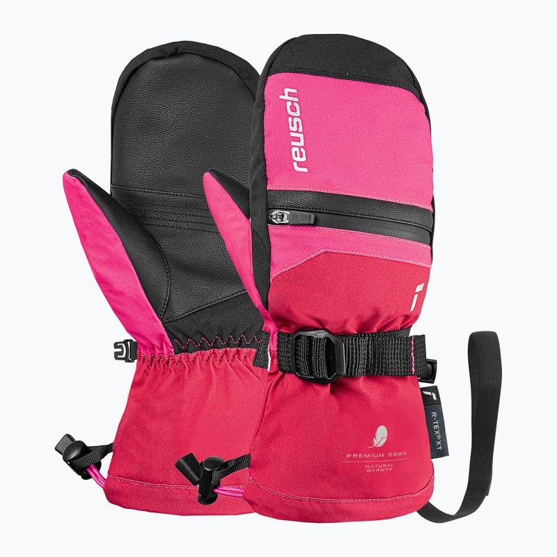 Kinder Skihandschuhe Reusch Lan R-Tex XT Mitten cerise/pink glo