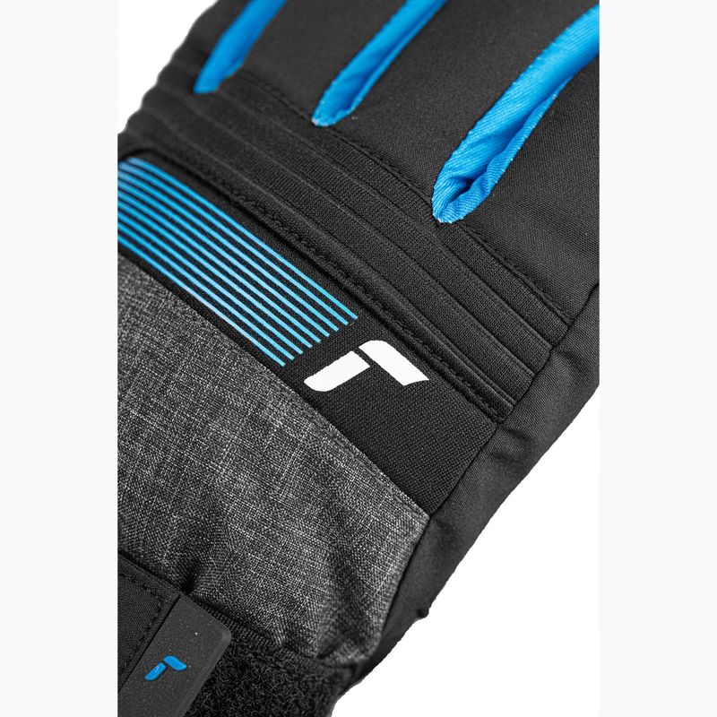 Kinder Skihandschuhe Reusch Rocket GORE-TEX black/black melange/brilliant blue 6