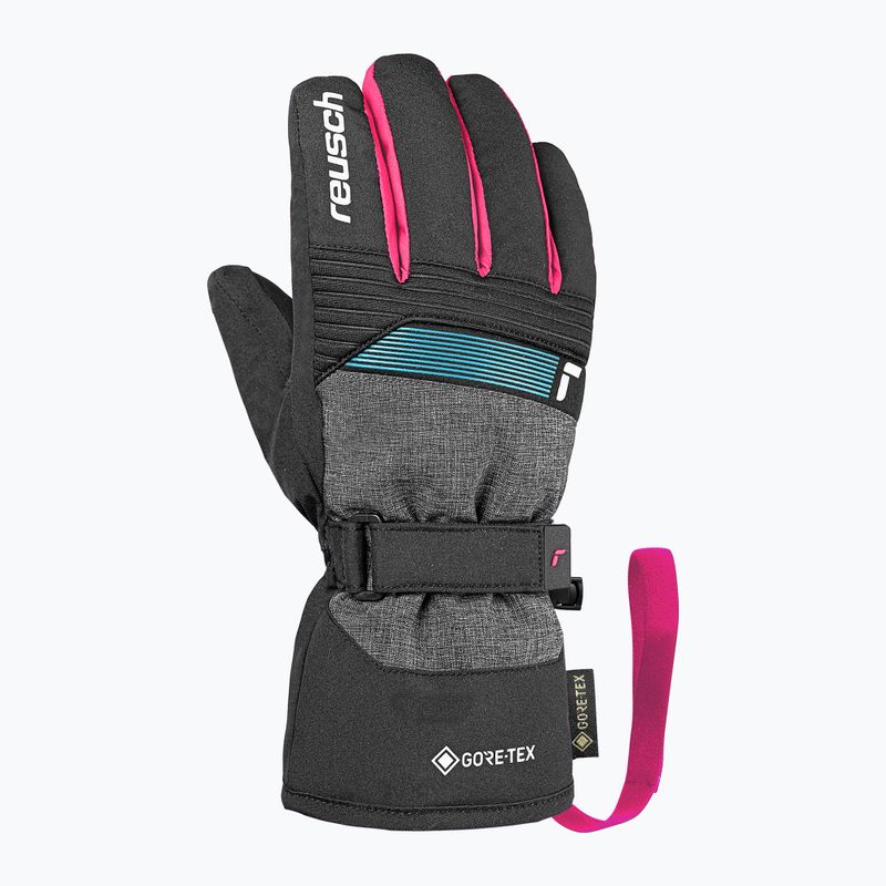 Kinder Skihandschuhe Reusch Rocket GORE-TEX black/black melange/pink glo 3