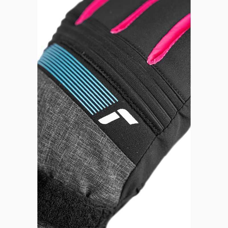Kinder Skihandschuhe Reusch Rocket GORE-TEX black/black melange/pink glo 5
