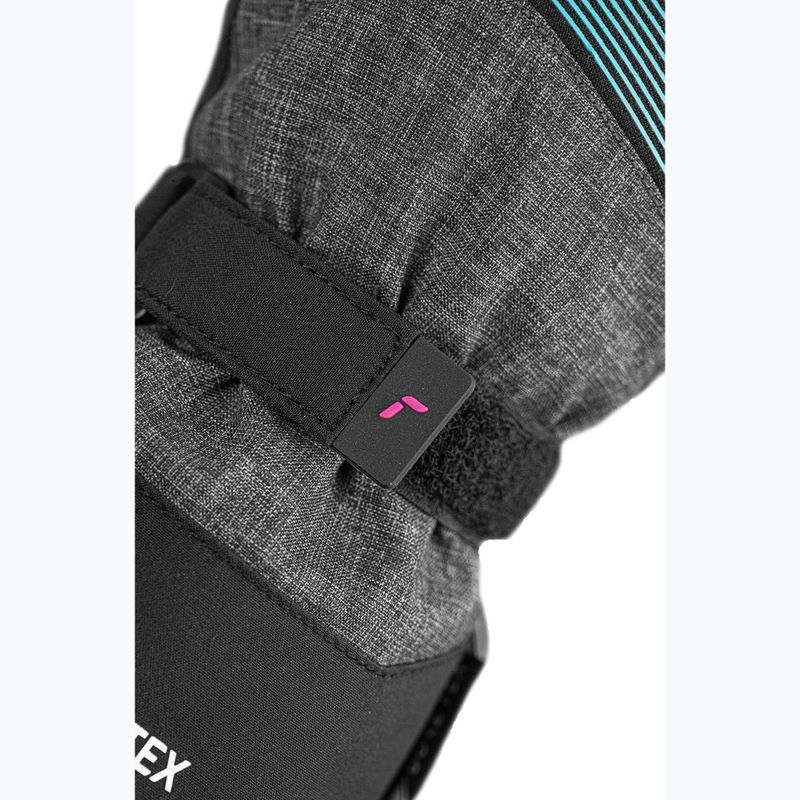 Kinder Skihandschuhe Reusch Rocket GORE-TEX black/black melange/pink glo 6