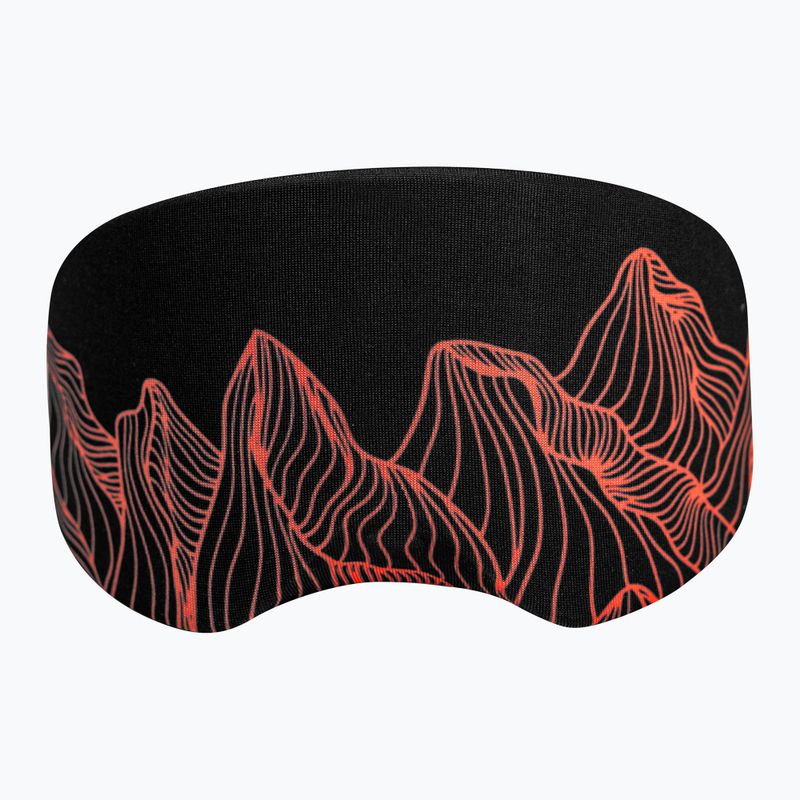Goggle-Tasche Reusch Goggle Cover black/fluo red 3